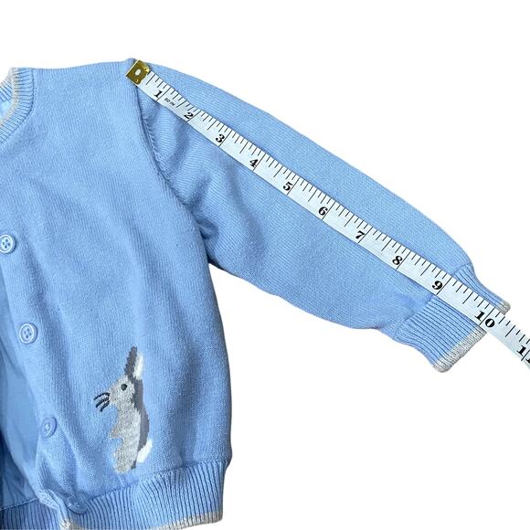 Blue Bunny Cardigan by Rachel Riley 18M - Picture 4 of 6